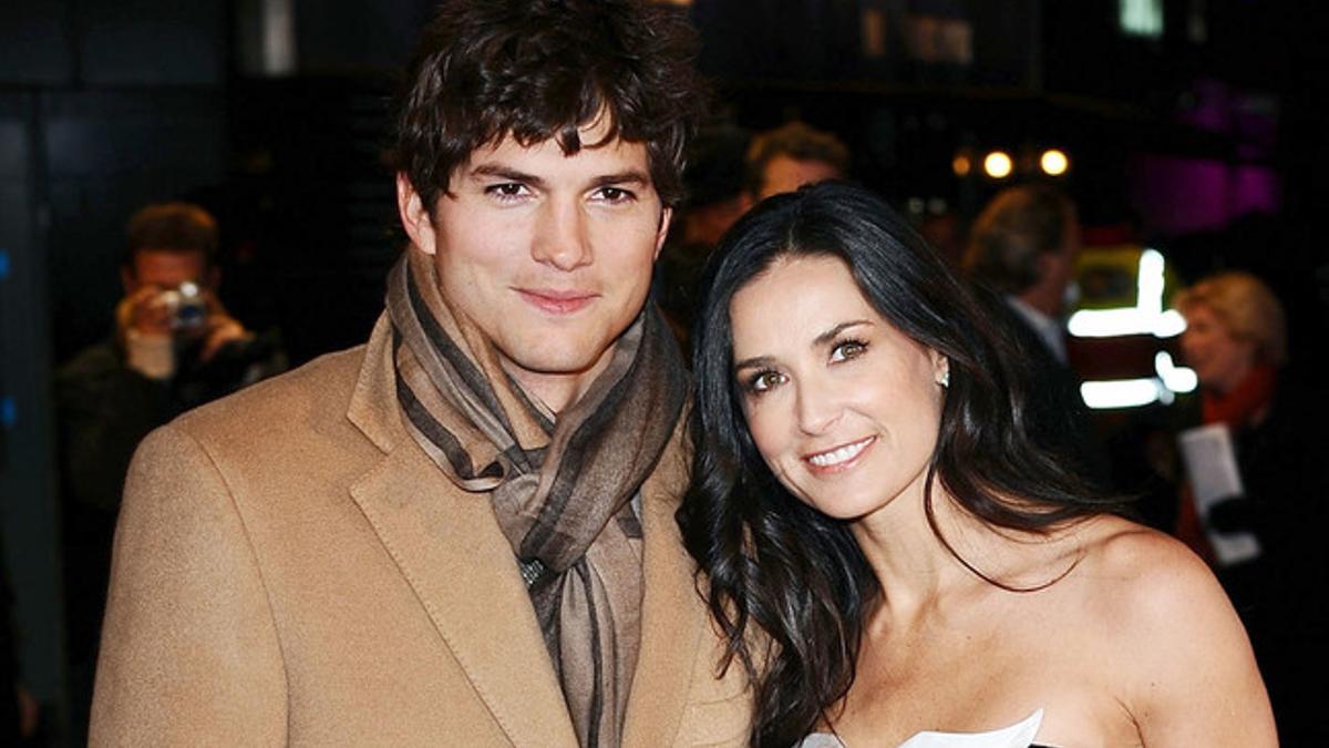 Ashton Kutcher y Demi Moore