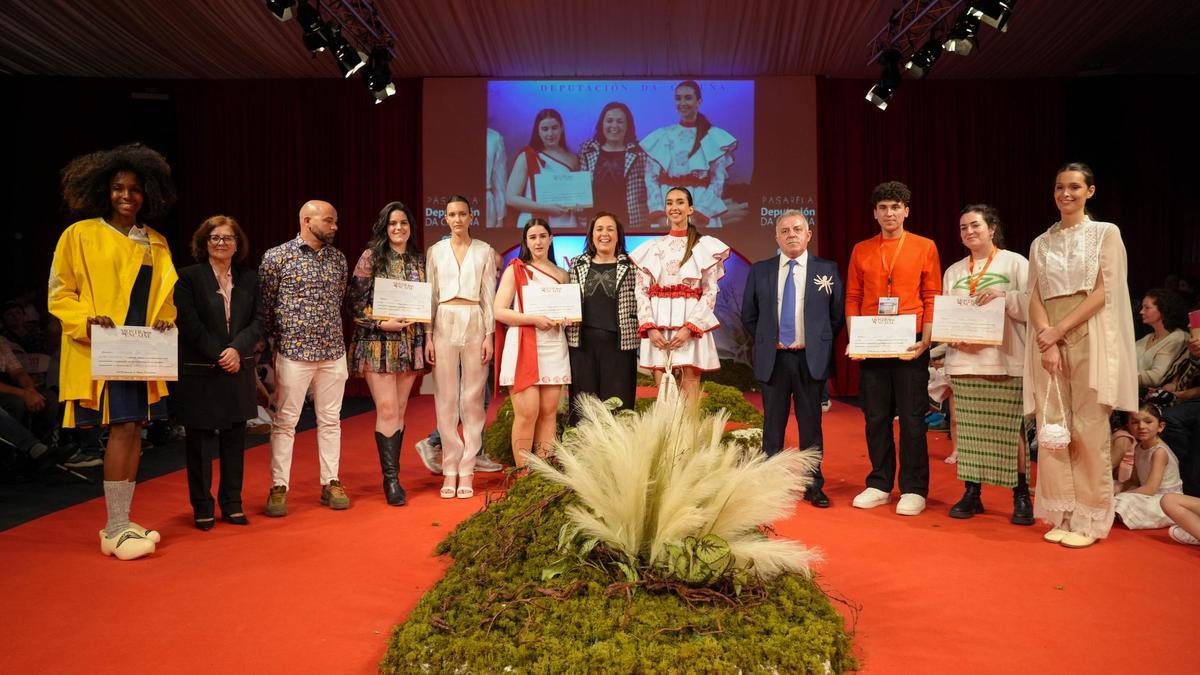 Gañadores e gañadoras da pasada edición da Mostra do Encaixe de Camariñas.