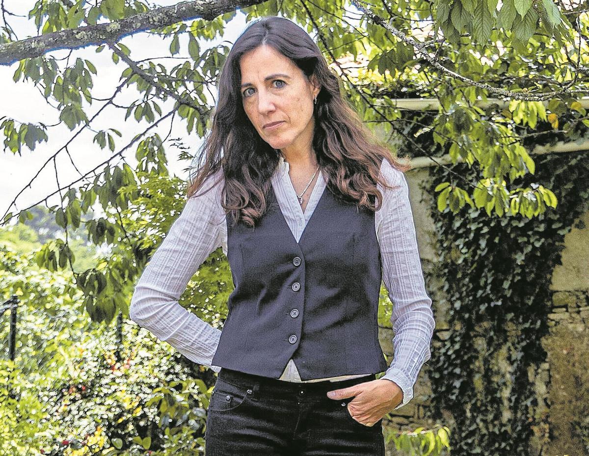 A cineasta Ángeles Huerta, directora do filme ‘Antes de nós’, en Santiago