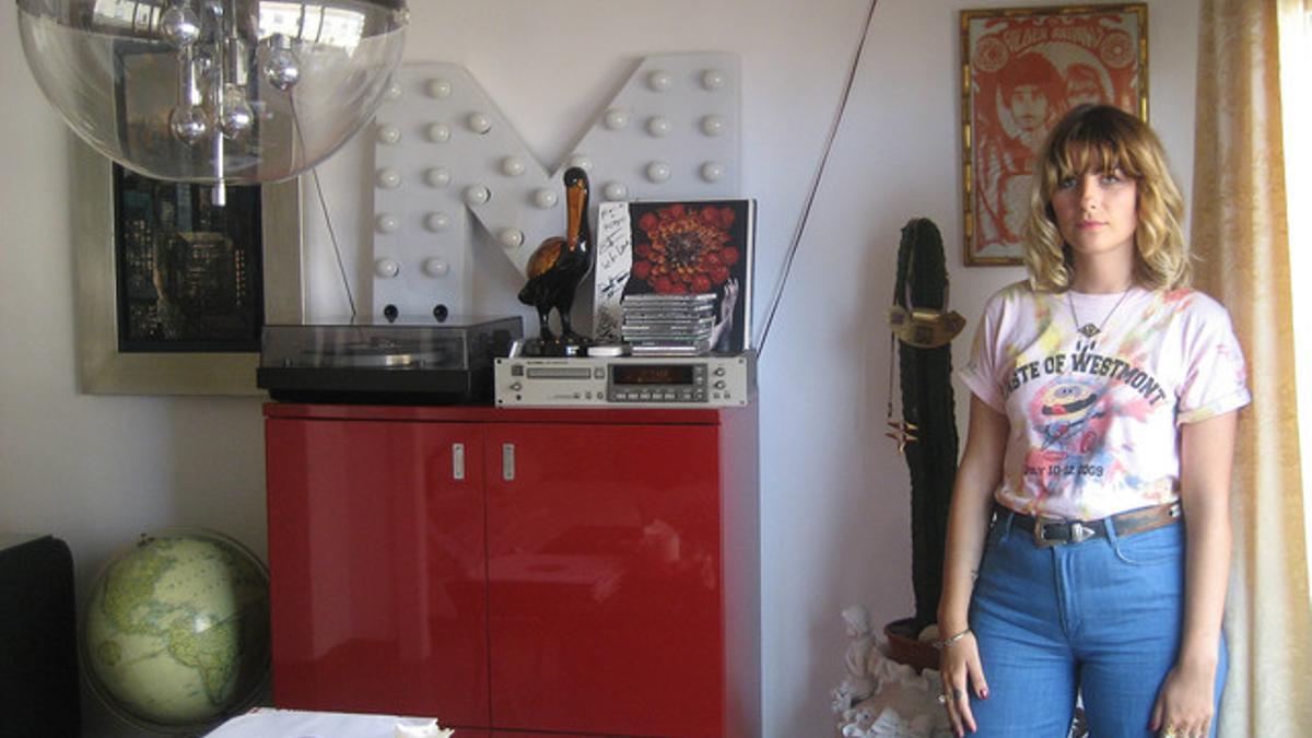 María Valls, Mava Haze, en su piso y estudio de Barcelona.
