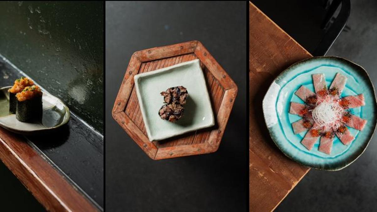 El 'gunkan' de 'hamachi', el 'wagyu' con trufa y el 'usuzukuri' de 'toro' son nuevos platos de Robata.