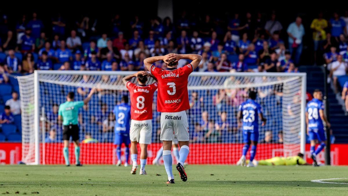 LALIGA EASPORTS | Al Celta le falta el último golpe para rematar a un Getafe con diez