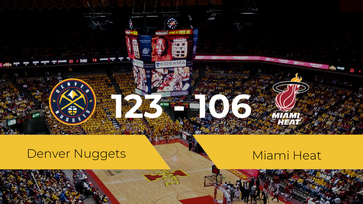 Triunfo de Denver Nuggets ante Miami Heat por 123-106