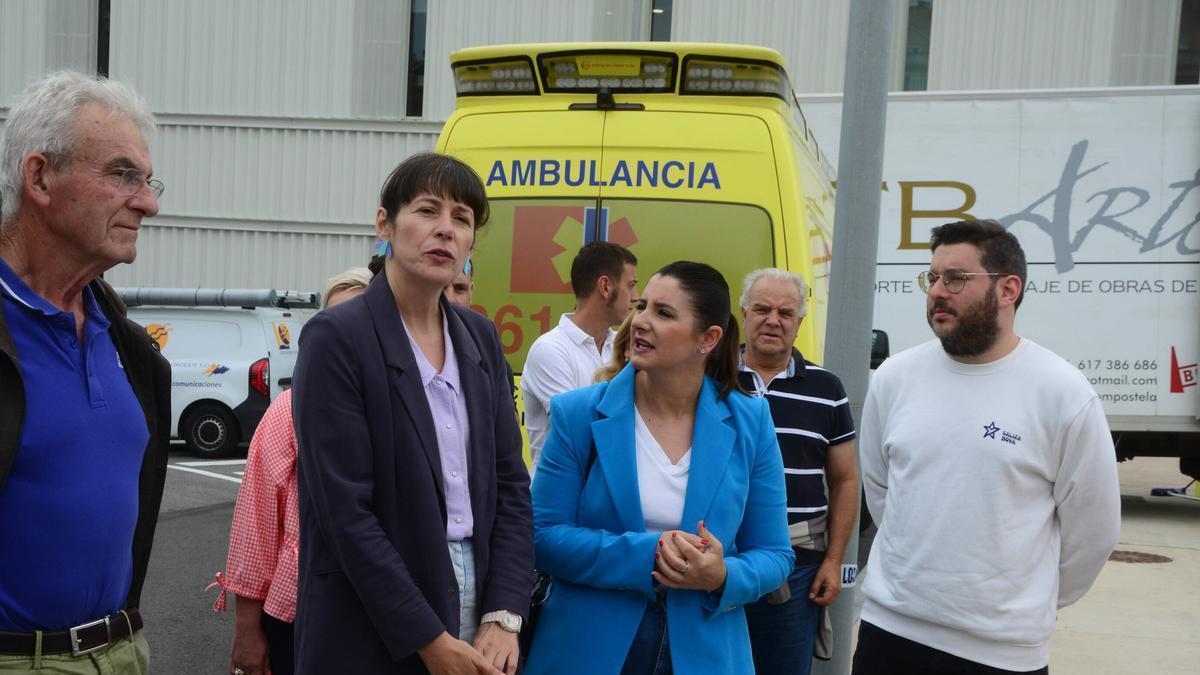 Visita de Ana Pontón al centro de salud de Moaña.