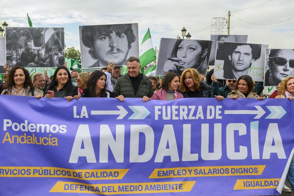 Podemos se integra en las listas de Por Andalucía para las elecciones andaluzas del 17 de mayo.