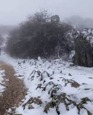 El Torcal amanece nevado