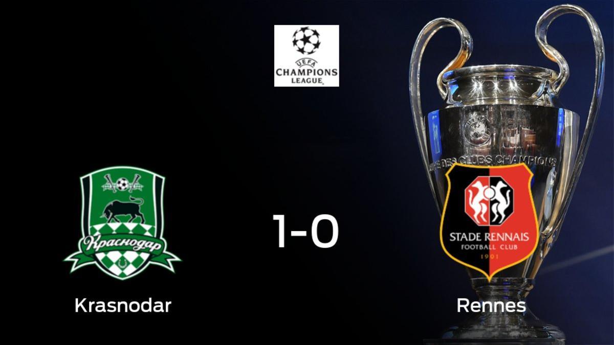 El FC Krasnodar se hace fuerte en casa y gana al Stade Rennes (1-0)