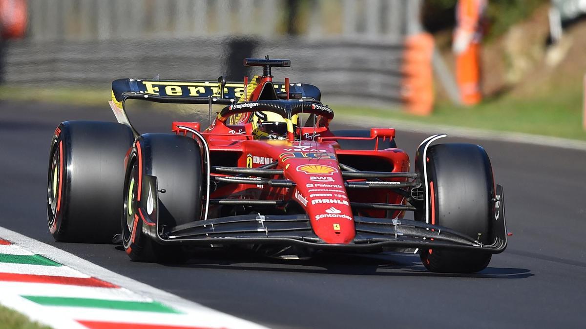 Charles Leclerc, en el circuito de Monza.