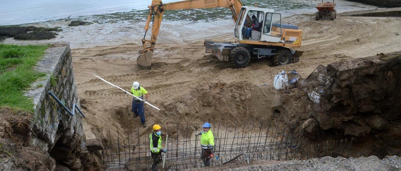 Una obra pública en el municipio de Vilagarcía