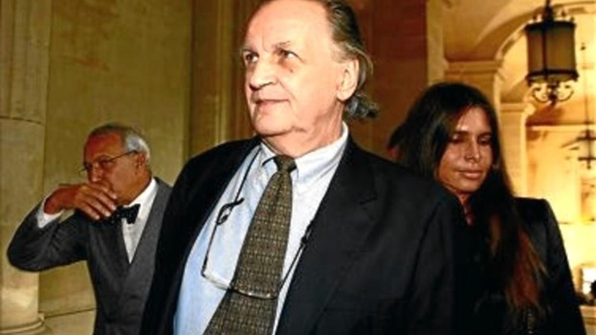 Jean-Christophe Mitterrand a su llegada al tribunal de París, ayer.