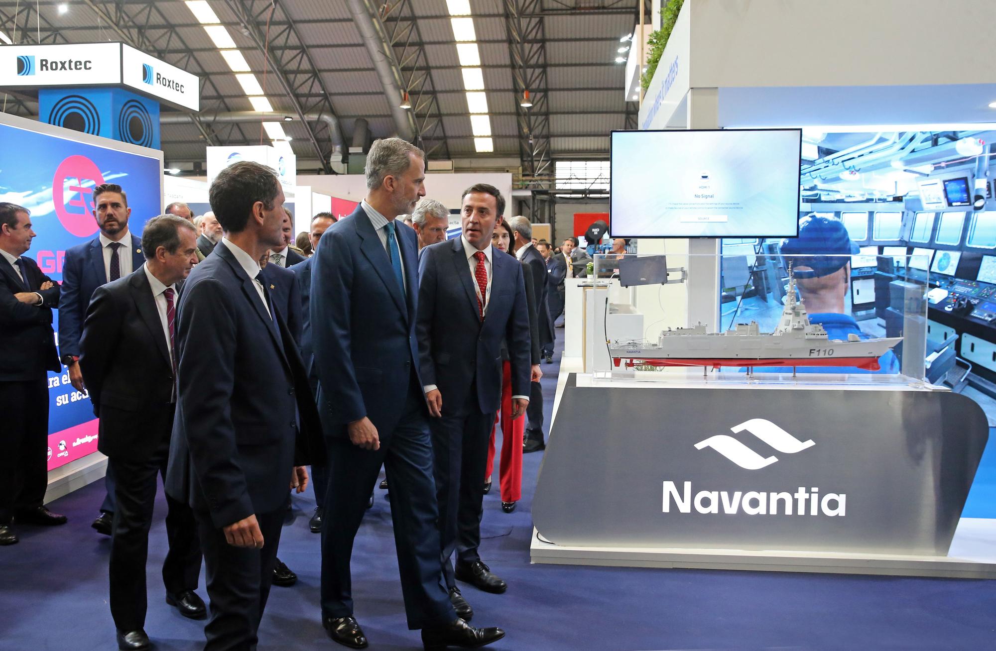 El rey Felipe VI inaugura Navalia, la gran feria del naval en Vigo