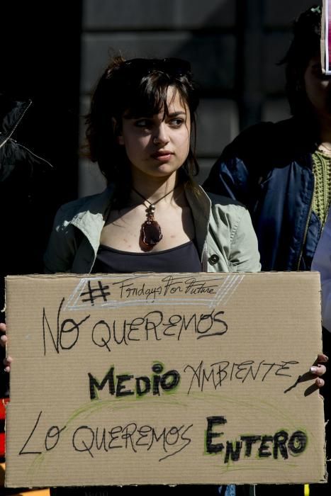 Protestas de estudiantes en Oviedo