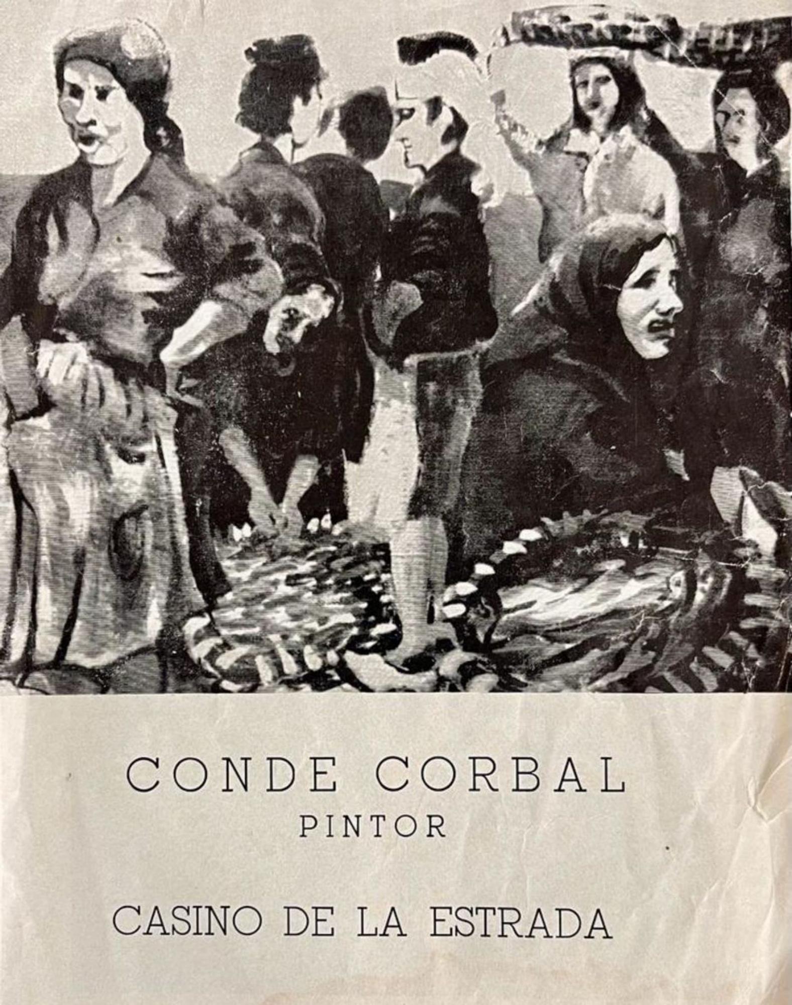 Catálogo da mostra de Conde Corbal no Casino da Estrada no ano 1966. //Fondo X. Porto Matalobos