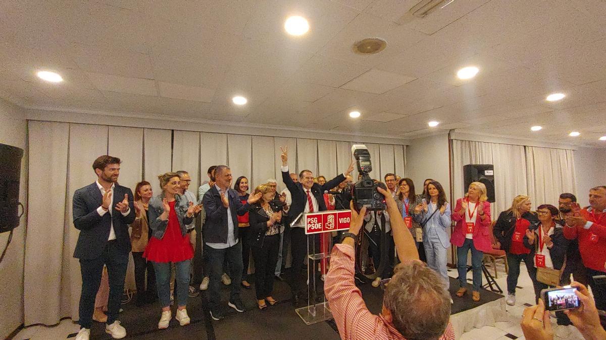 Abel Caballero celebra la tercera mayoría absoluta tras ganar las elecciones municipales