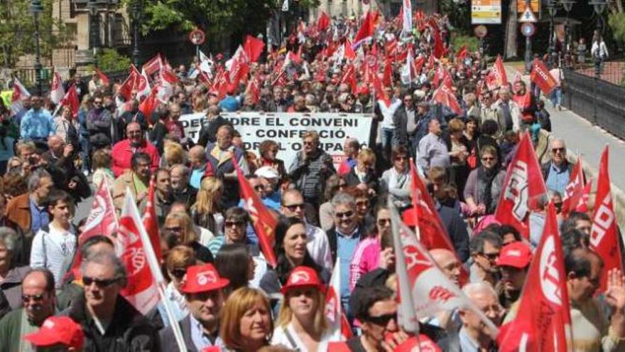 Imagen de archivo de una manifestación celebrada en Alcoy.