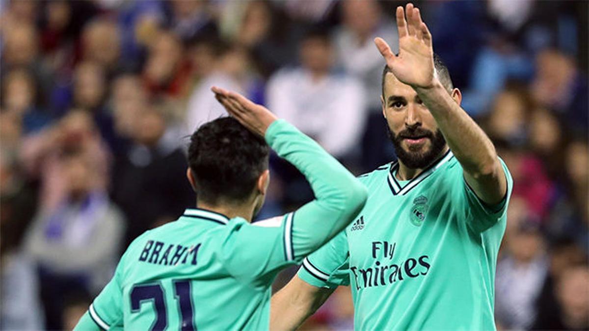 Y, por fin, Benzema volvió a ver puerta: así marcó el cuarto gol al Zaragoza