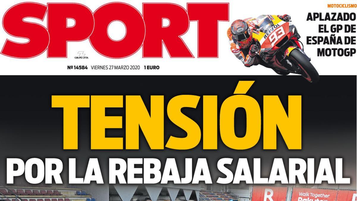 La portada de hoy