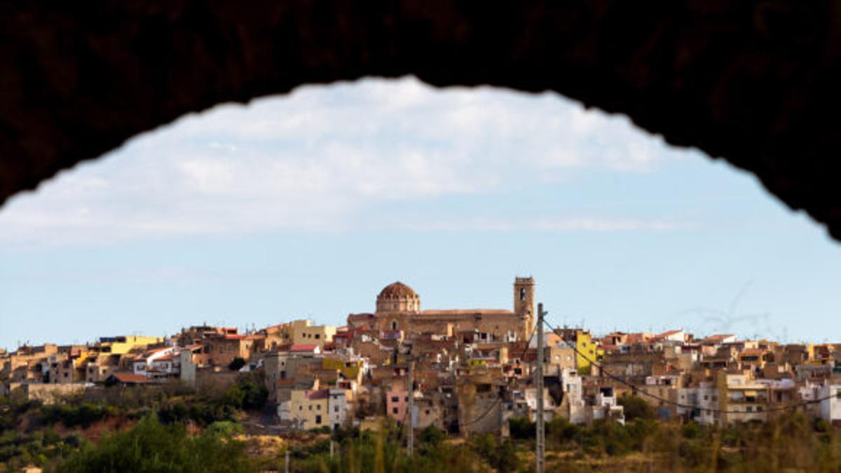 Panorámica de Canet lo Roig,  en la comarca castellonense del Baix Maestrat.