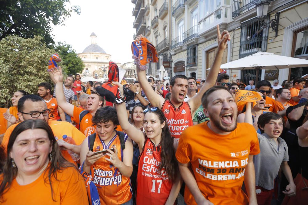 Actos de celebración del Valencia Basket