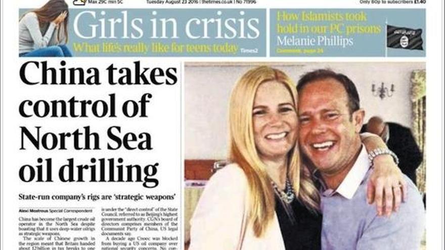 La muerte de Reece Morris en Torrox, portada en The Times