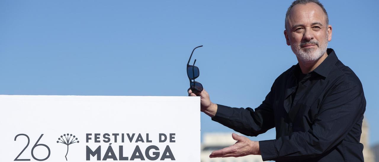 Javier Gutiérrez, durante la presentación de “Honeymoon” en el Festival de Málaga