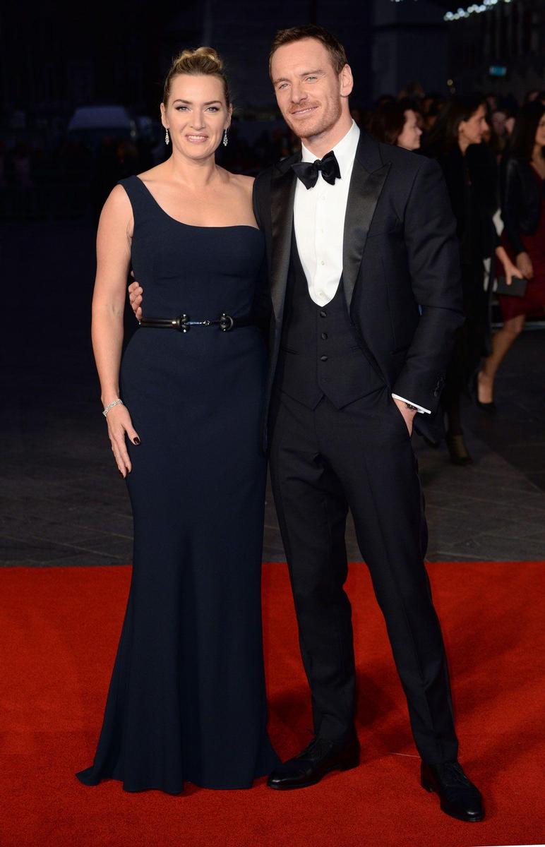 Kate Winslet y Michael Fassbender en el estreno de 'Steve Jobs'
