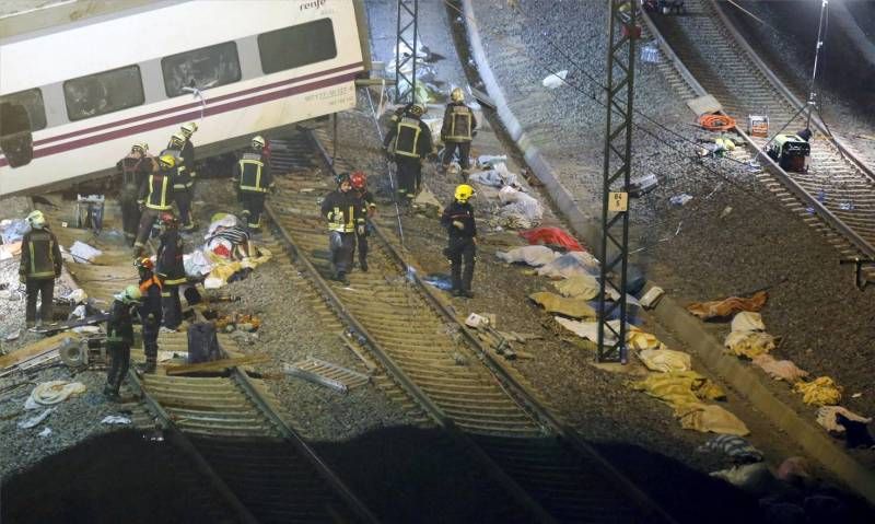 Fotogalería del accidente de Santiago