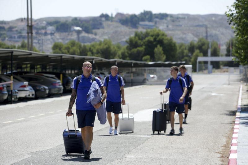 Salida del Real Zaragoza hacia Boltaña