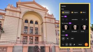 Fachada del colegio de La Salle de Santa Cruz de Tenerife y la app que usaron para desnudar a sus compañeras menores.