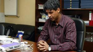 Rijkaard, en su icónico despacho, donde hacía las entrevistas