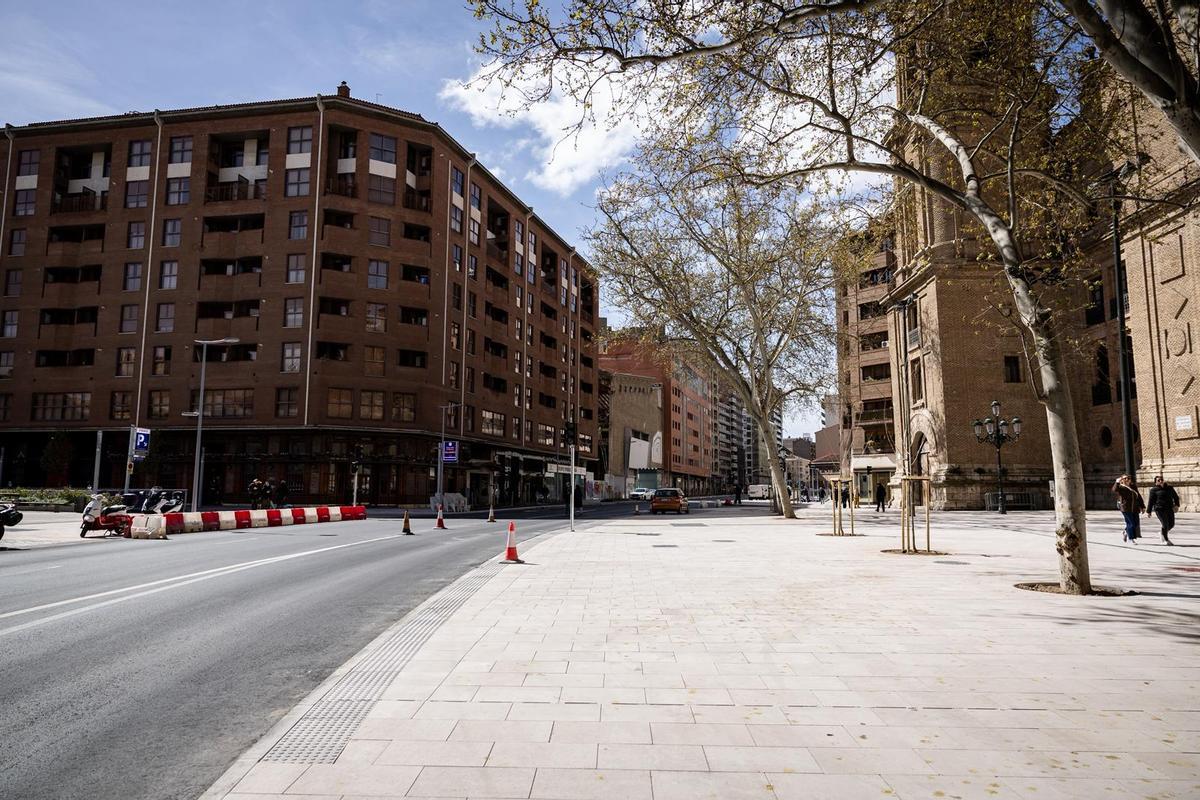 La avenida César Augusto de Zaragoza, donde se concentran varios de los locales beneficiados.