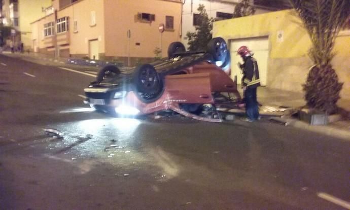 Accidentes y retenciones en la capital grancanaria (19/10/2017)