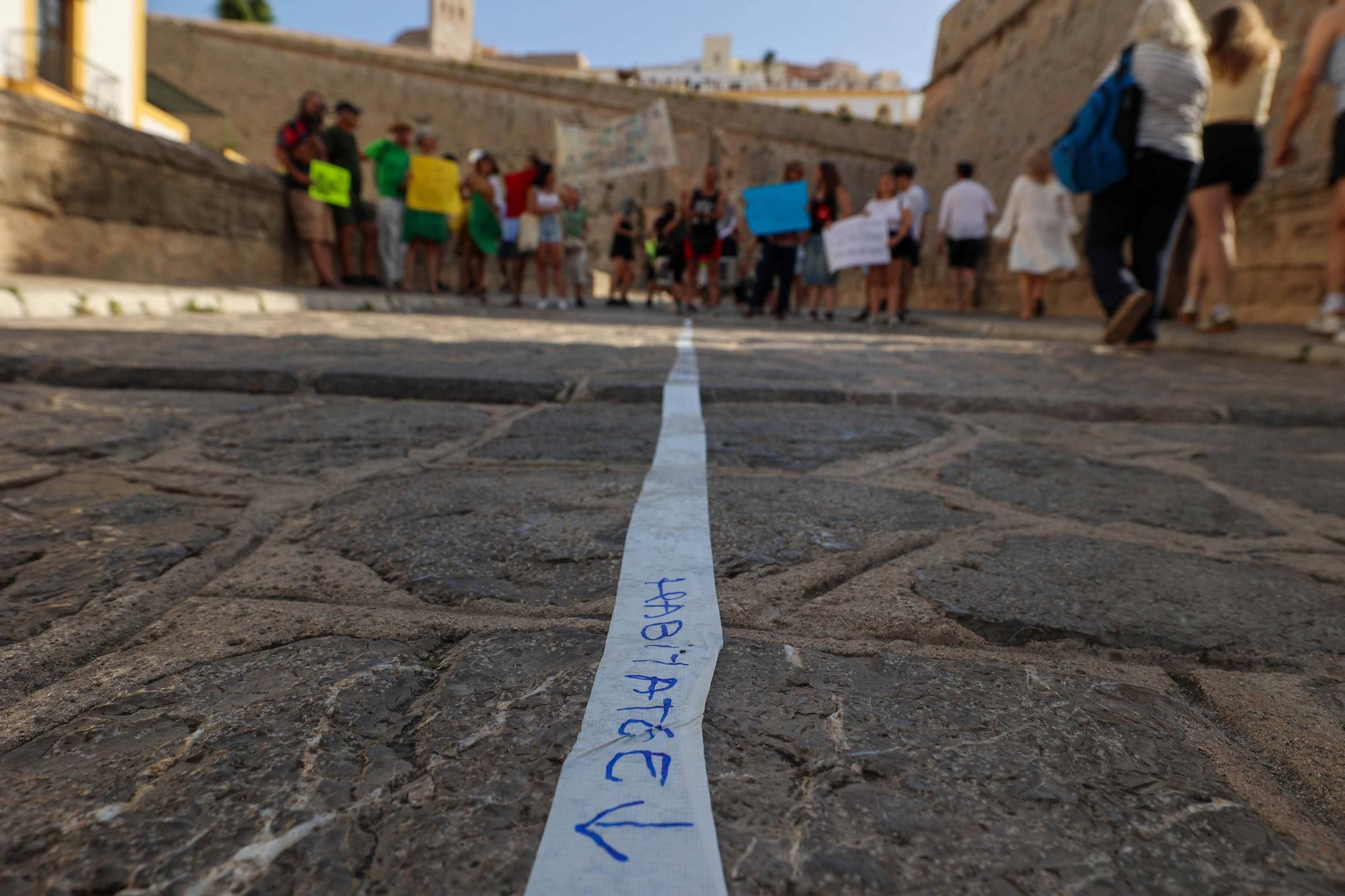 Manifestación contra la masificación turística en Ibiza