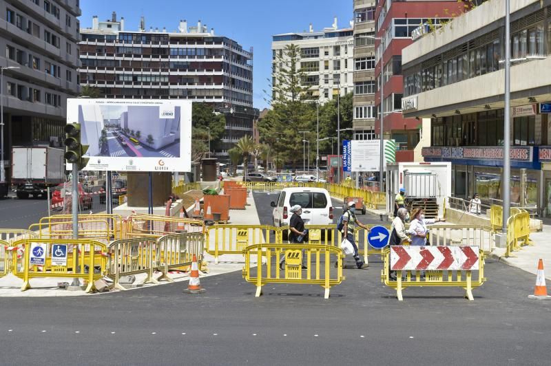 Obras intercambiador y calles Pio XII y Concepción Arenal