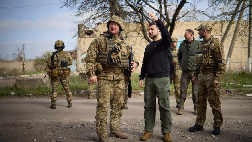 Zelenski visita la frontera con Bielorrusia y Polonia