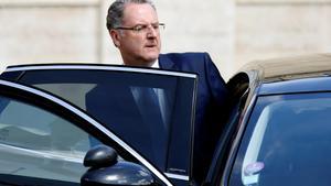 French Territorial Cohesion Minister Richard Ferrand leaves the Elysee Palace after a weekly cabinet meeting in Paris, France, May 31, 2017. REUTERS/Charles Platiau