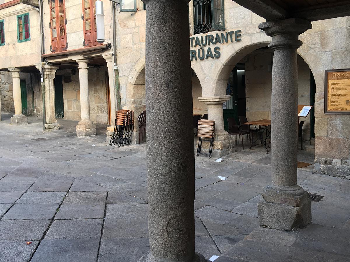 La Praza da Leña de Pontevedra en la actualidad