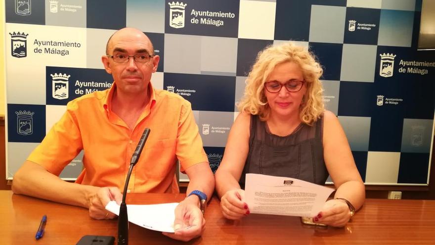 Los concejales Zorrilla y Ramos, en la rueda de prensa