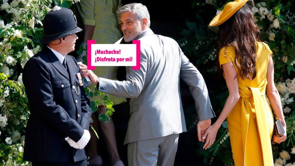 George Clooney le pide a un guardia que disfrute por él