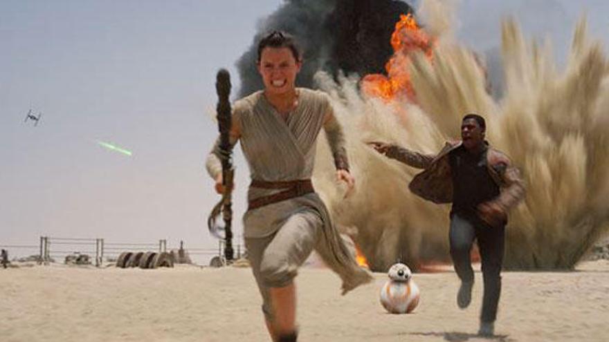 Una imagen de tráiler de &#039;Star Wars 7&#039;.