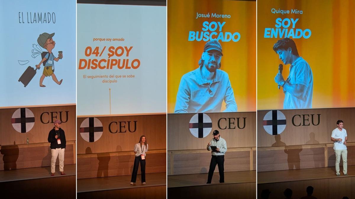 Varios de los influencers católicos que participaron en el encuentro de Kaleo en Alfara del Patriarca.