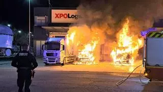 El presunto autor de la quema de ocho camiones en Benavente ya había sido detenido por sustraer 10.000 litros de carburante