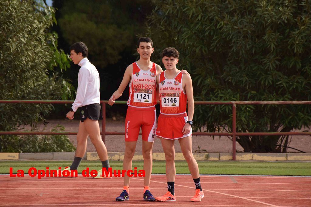 Regional absoluto y sub-23 de atletismo en Lorca (I)