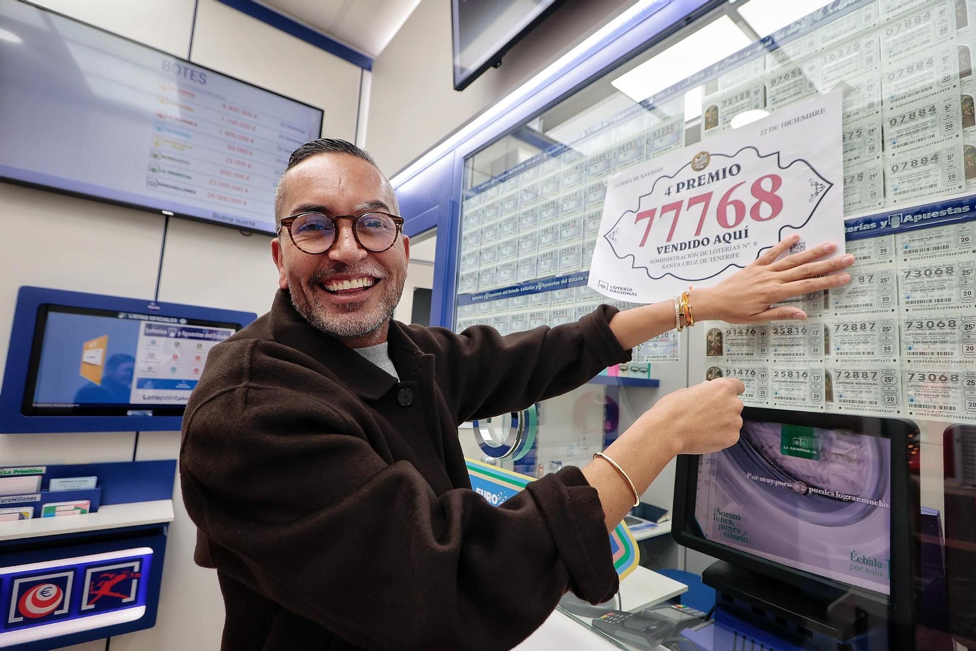 Celebración de un cuarto premio en Santa Cruz de Tenerife