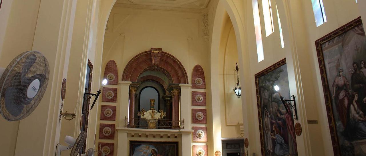 El interior del templo tras finalizar las obras.