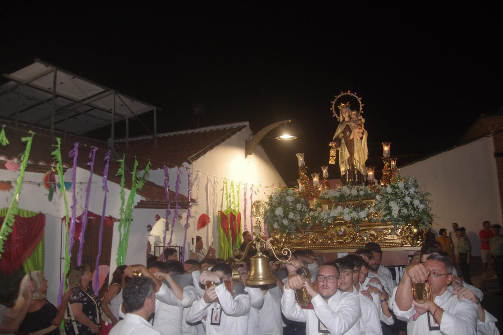 Procesión de la Virgen del Carmen en la Colonia de Santa Inés