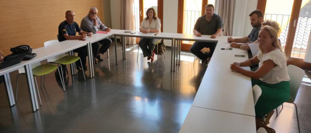 Reunión de trabajo en Sant Llorenç.