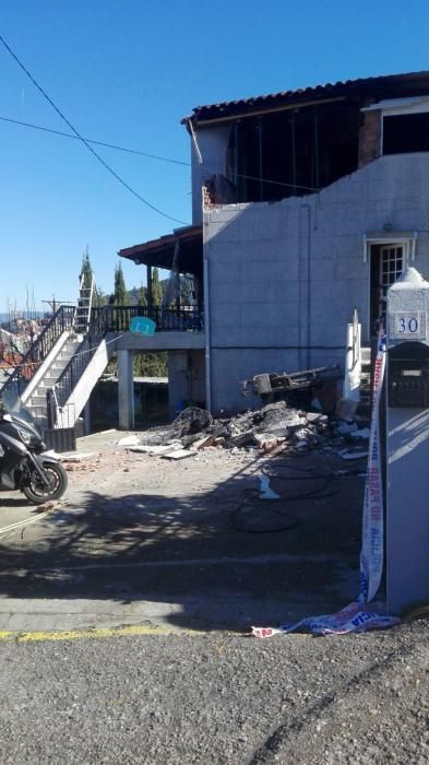 Así quedó la casa tras la explosión mortal