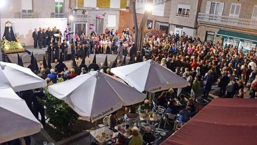En el Eirado do Costal se celebró una ceremonia nocturna.  // G.Núñez