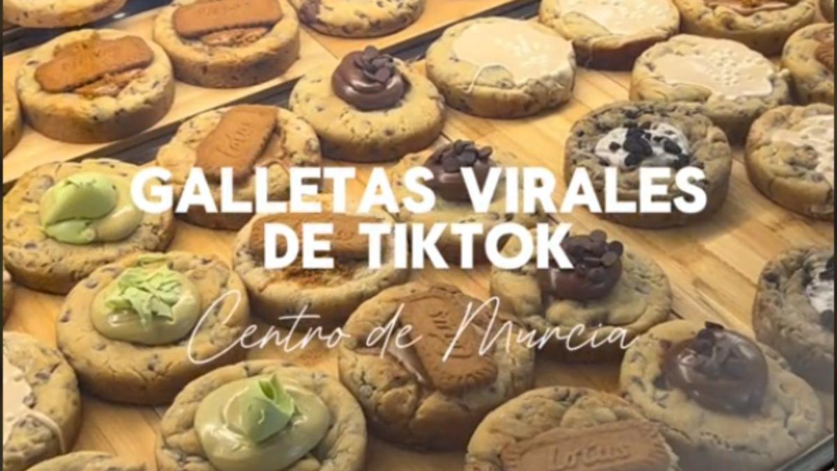 Captura del vídeo 'Galletas virales de TikTok' en el centro de Murcia
